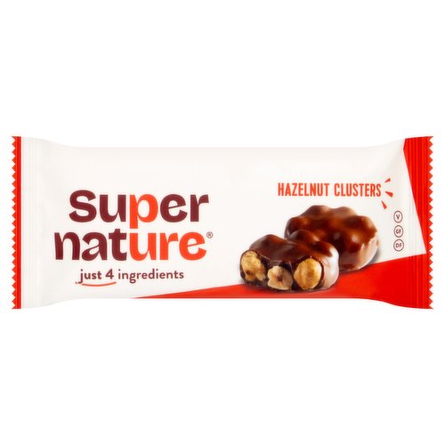 Super Nature Hazelnut Clusters 34g