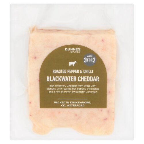 Dunnes Stores Roasted Pepper & Chilli Blackwater Cheddar 120g