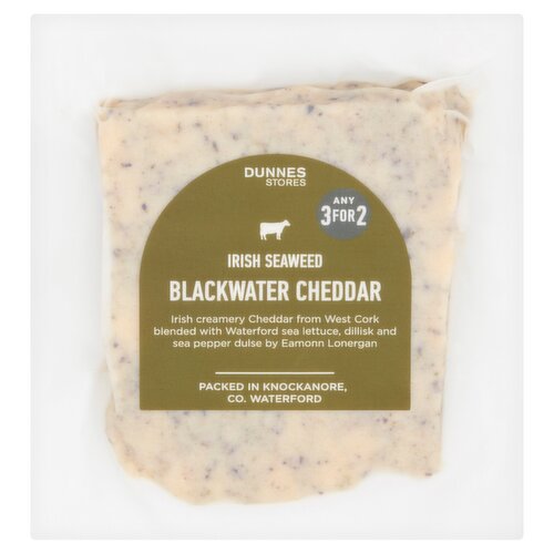 Dunnes Stores Irish Seaweed Blackwater Cheddar 120g