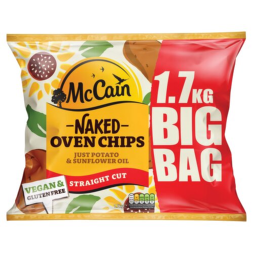 McCain Naked Oven Chips Straight 1.7kg