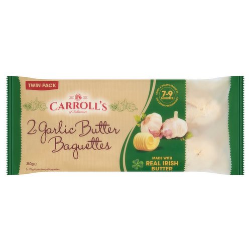 Carroll's of Tullamore 2 Garlic Butter Baguettes 2 x 175g (350g)