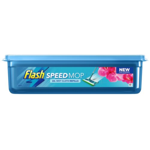 Flash Speedmop Wet Floor Cleaning Wipes, 24 Cloths