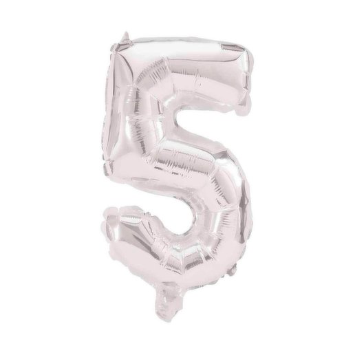 Silver Foil Balloon No. 5  (32cm)