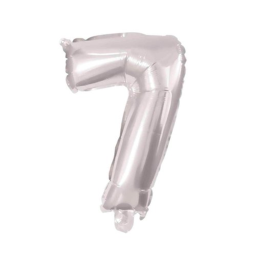 Silver Foil Balloon No. 7  (32cm)