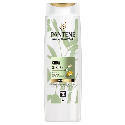 Pantene Pro-V Grow Strong Shampoo with Biotin 400ml for Dry Damaged Hair