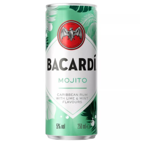 BACARDÍ Mojito Premix Rum Cocktail, 25cl