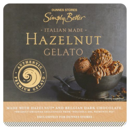 Dunnes Stores Simply Better Italian Made Hazelnut Gelato 350g