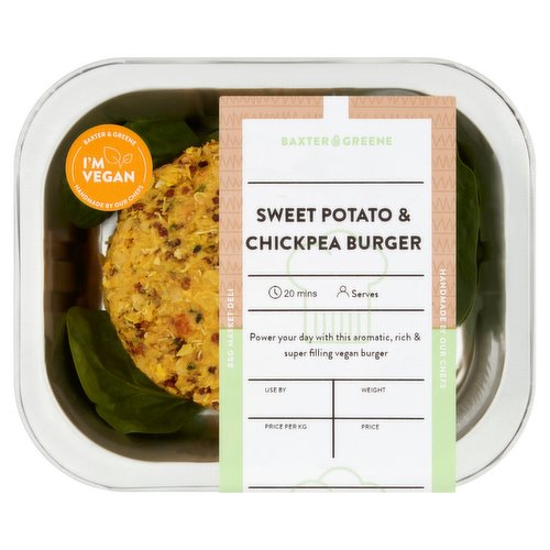 Baxter & Greene Sweet Potato & Chickpea Burger 165g