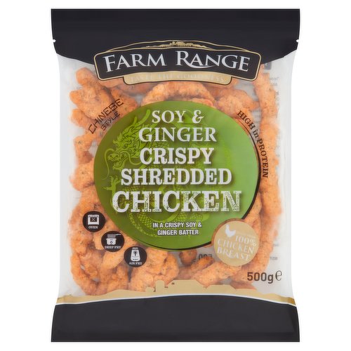 Farm Range Soy & Ginger Crispy Shredded Chicken 500g