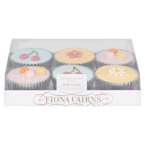 Fiona Cairns 6 Golden Sponge Fairy Cakes