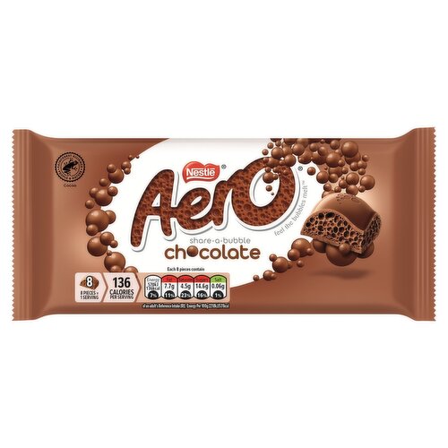 Aero Milk Chocolate Sharing Bar 90g