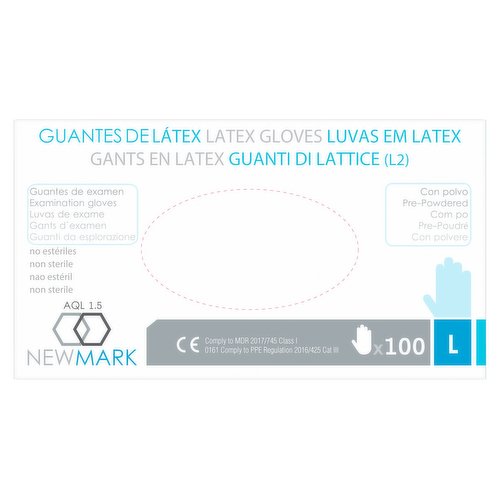 Gants latex usage court XL