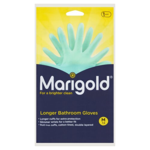 Marigold Longer Bathroom Gloves M