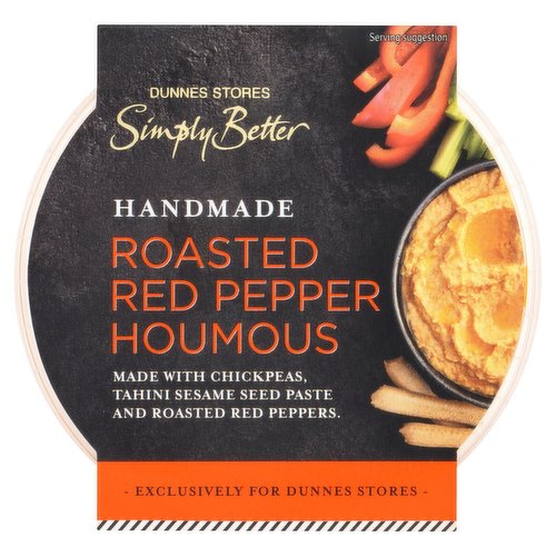 Dunnes Stores Simply Better Handmade Roasted Red Pepper Houmous 175g