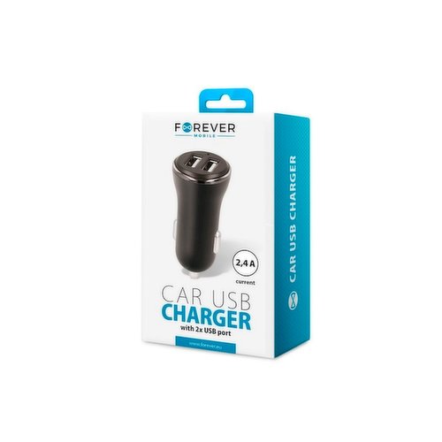 FOREVER DUAL USB 3.6AMP CAR CHARGER