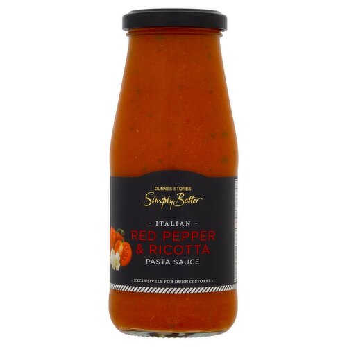 Dunnes Stores Simply Better Italian Red Pepper & Ricotta Pasta Sauce 428g