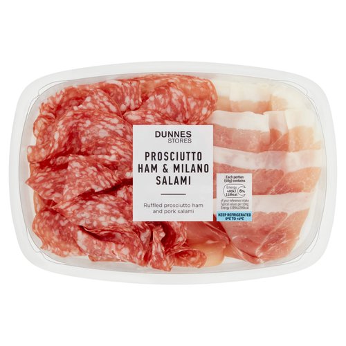 Dunnes Stores Prosciutto Ham & Milano Salami 80g