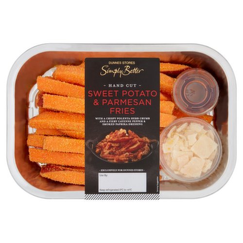 Dunnes Stores Simply Better Hand Cut Sweet Potato & Parmesan Fries 320g