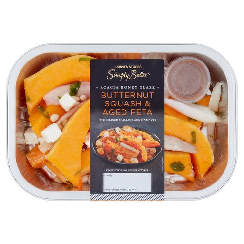 Dunnes Stores Simply Better Acacia Honey Glaze Butternut Squash & Aged Feta 395g