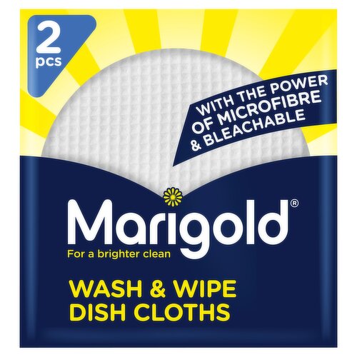 Marigold Wash & Wipe Dish Cloths (2 pack)