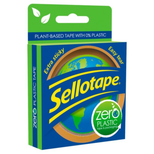 Sellotape Zero Plastic Sticky Tape Roll 24mmx30m