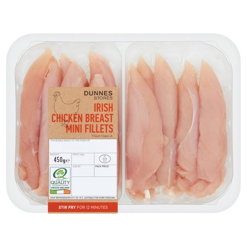 Dunnes Stores Irish Chicken Breast Mini Fillets 450g