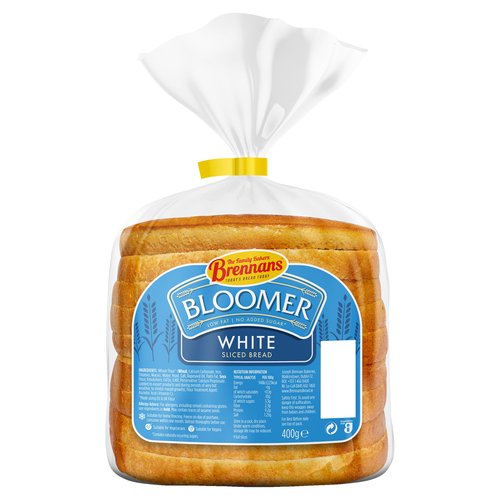 Brennans Bloomer White Sliced Bread 400g