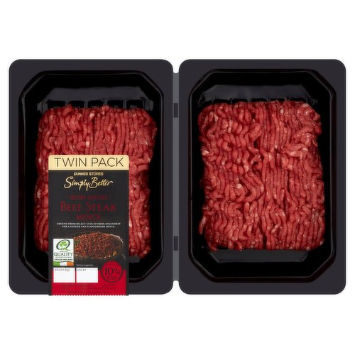 Dunnes Stores Simply Better Irish Angus Beef Steak Mince Twin Pack 700g