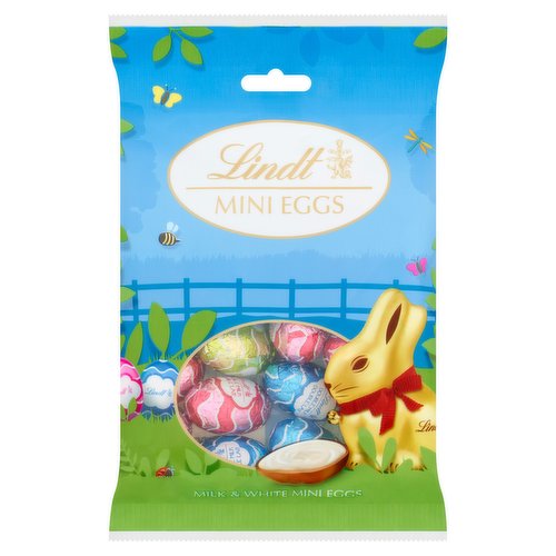 Lindt GOLD BUNNY Milk & White Mini Eggs 80g