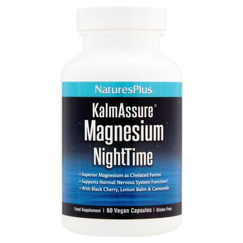 NaturesPlus Kalmassure Magnesium Nighttime 60 Vegan Capsules