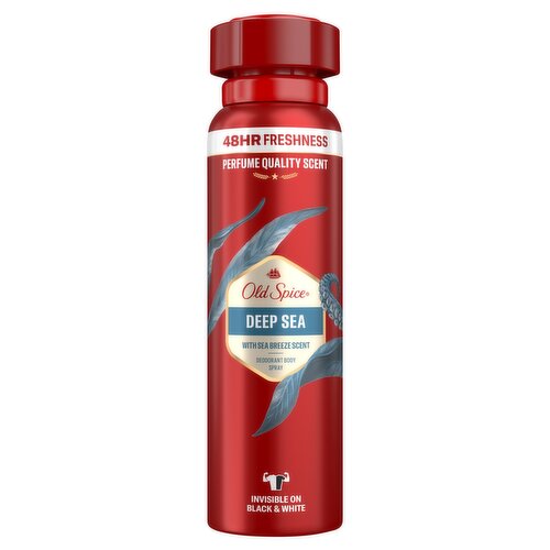 Old Spice  Deep Sea Deodorant Body Spray For Men 150 ml, 48H Fresh