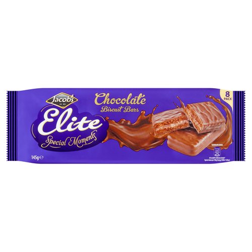 Jacob's Elite Special Moments Chocolate Biscuit Bars 145g