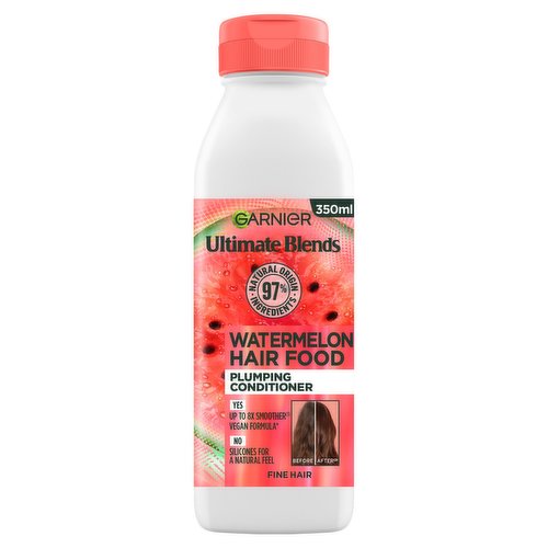 Garnier Ultimate Blends Plumping Hair Food Watermelon Conditioner for Fine Hair 350ml Garnier Ultimate Blends Plumping Hair Food Watermelon Conditioner for Fine Hair 350ml