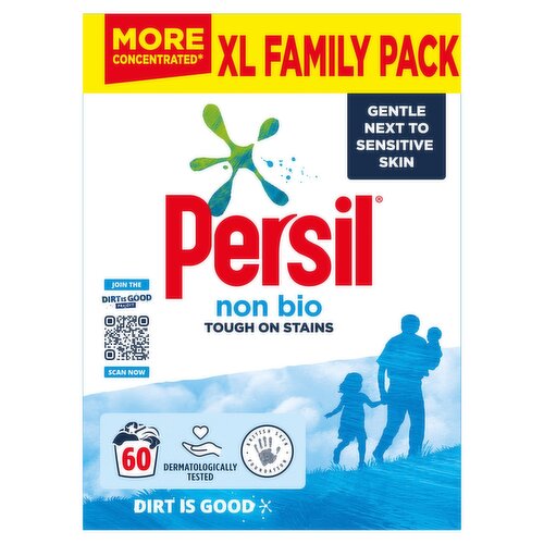 Persil  Washing Powder XL Family Pack Non Bio 3 kg (60 washes) 