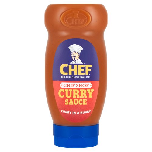 Chef Curry Sauce with Sugar & Sweetener<br/><br/><b>Features</b><br/>Bold Irish Flavour Since 1921<br/>Curry in a Hurry<br/><br/><b>Pack Size</b><br/>460g ℮<br/><br/><b>Usage Other Text</b><br/>This pack contains approx. 30 servings<br/><br/><b>Usage Count</b><br/>Number of uses - Servings - 30<br/><br/><br/><b>Ingredients</b><br/>Water<br/>Sugar<br/>Vegetable Fat<br/>Curry Spices 4.3% (Coriander, Turmeric, Cumin, Ginger, Cassia, Fenugreek, Chilli, Clove, <span style='font-weight: bold;'>Mustard</span> Flour, Black Pepper, Garlic Powder, Fennel)<br/>Modified Maize Starch<br/>Rice Starch<br/>Tomato Powder<br/>Flavourings (contains <span style='font-weight: bold;'>Celery</span>)<br/>Glucose<br/>Lactic Acid<br/>Salt<br/>Flavour Enhancers (Monosodium Glutamate, Sodium 5'-Ribonucleotides)<br/>Antioxidant (Calcium Disodium EDTA)<br/>Citric Acid<br/>Sweetener (Sucralose)<br/><br/><b>Allergy Advice</b><br/>For allergens, please see ingredients in <span style='font-weight: bold;'>bold</span>.<br/><br/><br/><b>Storage Type</b><br/>Ambient<br/><br/><b>Storage</b><br/>Refrigerate after opening and consume within 8 weeks.<br/>
Best Before: See Cap.<br/><br/><b>Preparation and Usage</b><br/>Unscrew cap and remove foil. Shake well before use.<br/><br/>Country of Origin - Ireland<br/><br/><b>Origin</b><br/>Made in Ireland using EU and non-EU spices<br/><br/><b>Company Name</b><br/>Valeo Foods<br/><br/><b>Company Address</b><br/>Merrywell Industrial Estate,<br/>
Ballymount,<br/>
Dublin 12.<br/><br/><b>Telephone Helpline</b><br/>1800 855 706<br/><br/><b>Web Address</b><br/>www.valeofoods.ie<br/><br/><b>Return To</b><br/>Valeo Foods,<br/>
Merrywell Industrial Estate,<br/>
Ballymount,<br/>
Dublin 12.<br/>
For Customer Care, call: 1800 855 706<br/>
www.valeofoods.ie<br/>