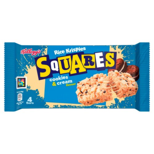 Kellogg's Rice Krispies Squares Cookies & Cream Flavour 4 x 34g (136g)