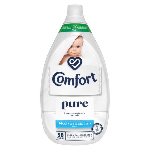 Comfort Ultra-Concentrated Fabric Conditioner Pure 58 Wash 870 ml - Dunnes  Stores