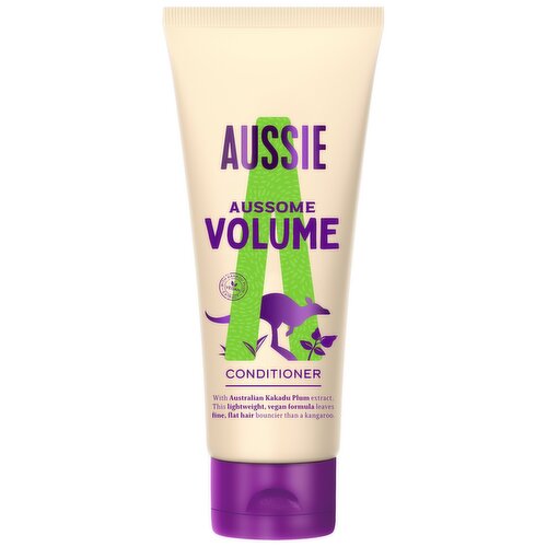 Aussie Aussome Volume Conditioner - Vegan - Body & Bounce For Fine & Flat Hair, 200ml