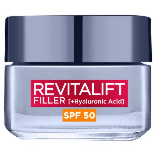 L'Oreal Paris Revitalift Filler Replumping Anti-Ageing Hyaluronic Acid Cream with SPF 50 50ml