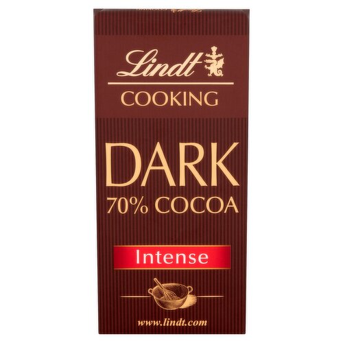 Lindt Cooking Chocolate Bar 70% Dark Cocoa 200g