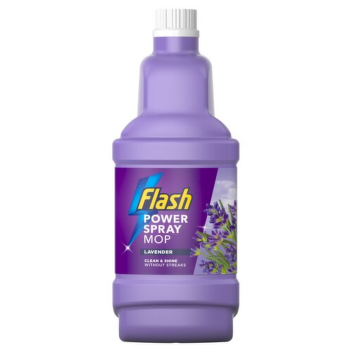 Flash Powermop Floor Cleaner Spray Refills Lavender, 1.25L