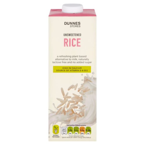 Dunnes Stores Unsweetened Rice 1 Litre