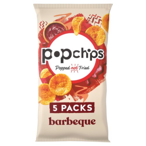 popchips Barbeque Multipack Crisps 5 Pack