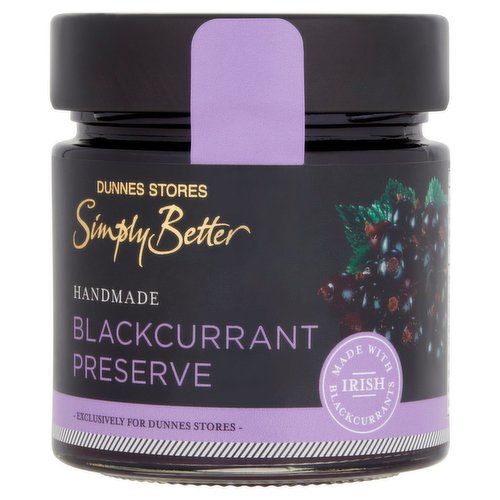 Dunnes Stores Simply Better Handmade Blackcurrant Preserve 280g