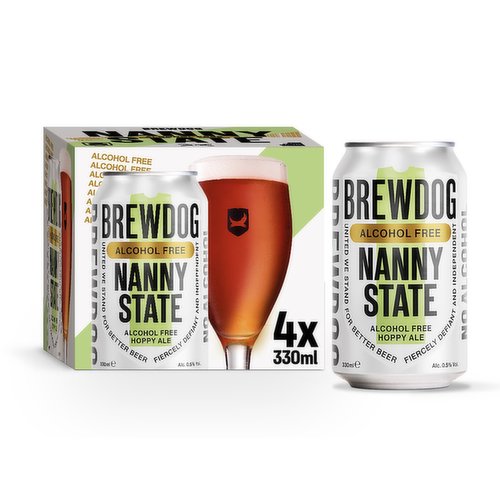 BrewDog Nanny State Alcohol Free Hoppy Ale 4 x 330ml