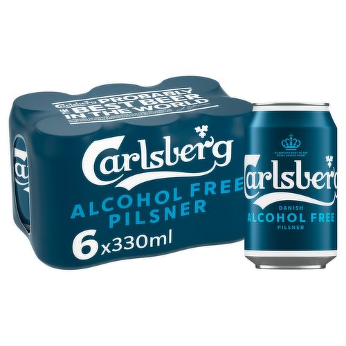 Carlsberg 0.0% Alcohol-Free Beer 6x330ml Can