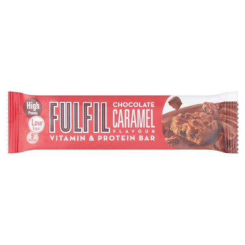 FULFIL Chocolate Caramel Flavour Vitamin & Protein Bar 55g