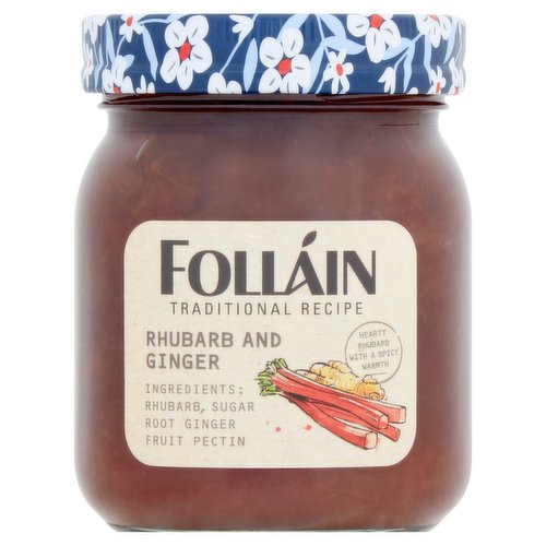 Folláin Traditional Recipe Rhubarb & Ginger 370g