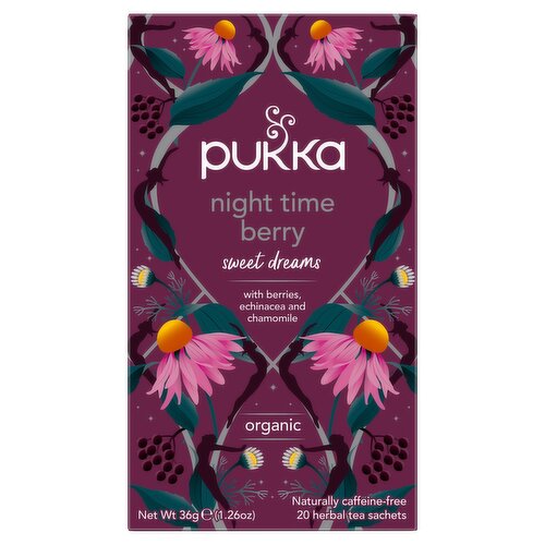 Pukka Organic Night Time Berry Herbal Tea 20s