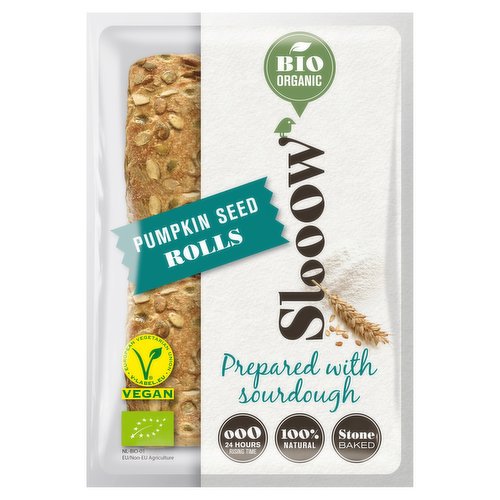 Slooow Bio Organic Pumpkin Seed Rolls 320g